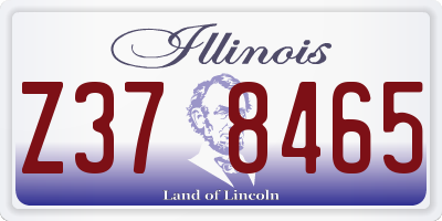 IL license plate Z378465