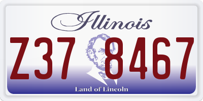 IL license plate Z378467
