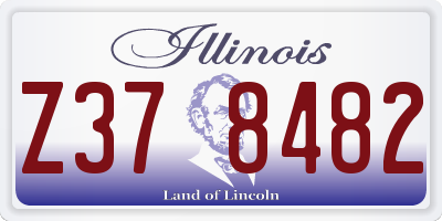 IL license plate Z378482