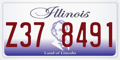 IL license plate Z378491