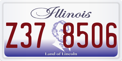 IL license plate Z378506