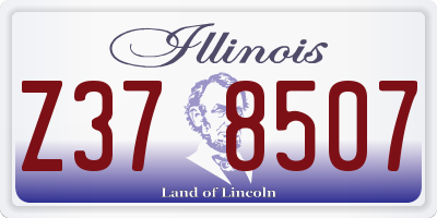 IL license plate Z378507