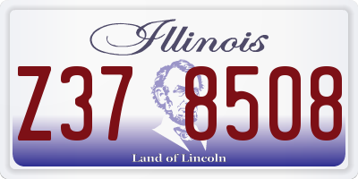 IL license plate Z378508