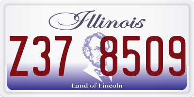IL license plate Z378509