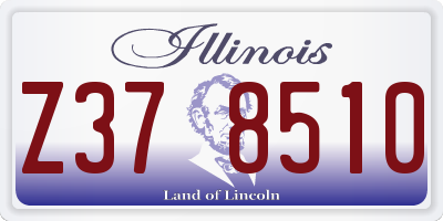 IL license plate Z378510