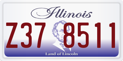IL license plate Z378511