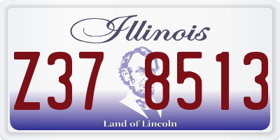 IL license plate Z378513