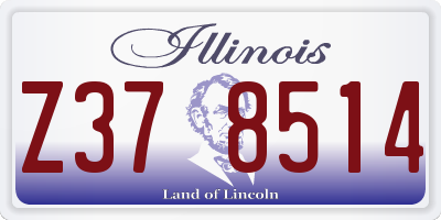 IL license plate Z378514