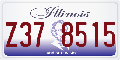 IL license plate Z378515