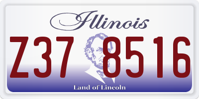 IL license plate Z378516