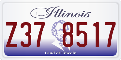 IL license plate Z378517