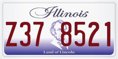 IL license plate Z378521