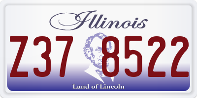 IL license plate Z378522
