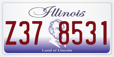 IL license plate Z378531