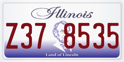 IL license plate Z378535