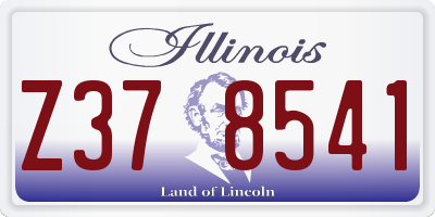 IL license plate Z378541