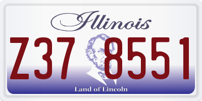IL license plate Z378551