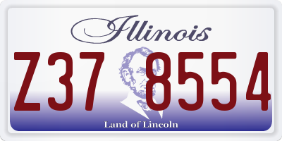 IL license plate Z378554