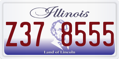 IL license plate Z378555