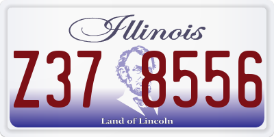 IL license plate Z378556