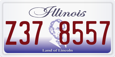 IL license plate Z378557