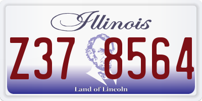 IL license plate Z378564