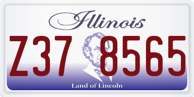 IL license plate Z378565