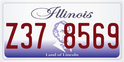 IL license plate Z378569