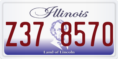 IL license plate Z378570