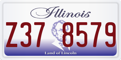IL license plate Z378579