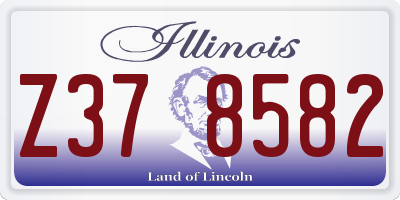 IL license plate Z378582