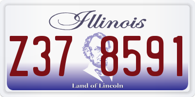IL license plate Z378591