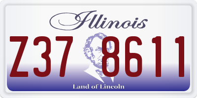IL license plate Z378611