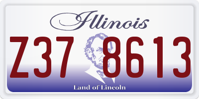 IL license plate Z378613