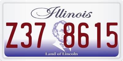 IL license plate Z378615