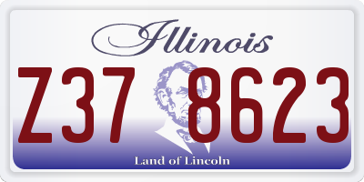 IL license plate Z378623
