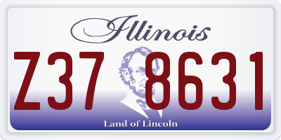IL license plate Z378631