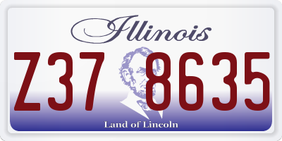 IL license plate Z378635