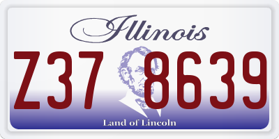 IL license plate Z378639
