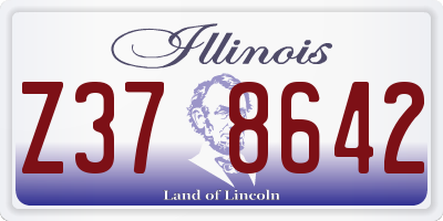 IL license plate Z378642