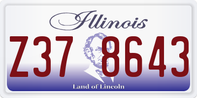 IL license plate Z378643