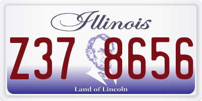 IL license plate Z378656