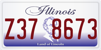 IL license plate Z378673