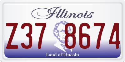 IL license plate Z378674