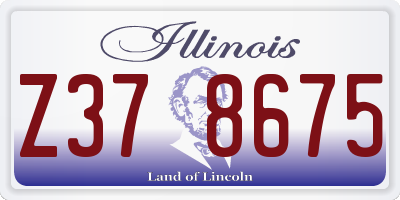 IL license plate Z378675
