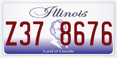 IL license plate Z378676