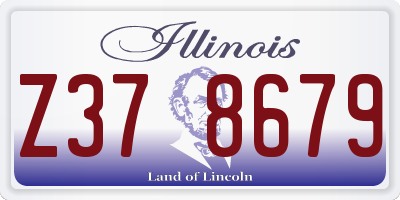 IL license plate Z378679