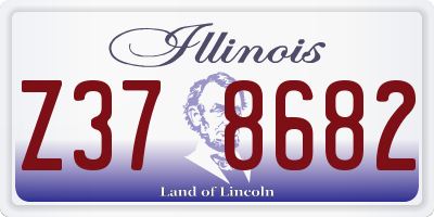 IL license plate Z378682