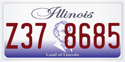 IL license plate Z378685