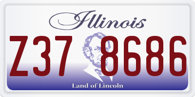 IL license plate Z378686